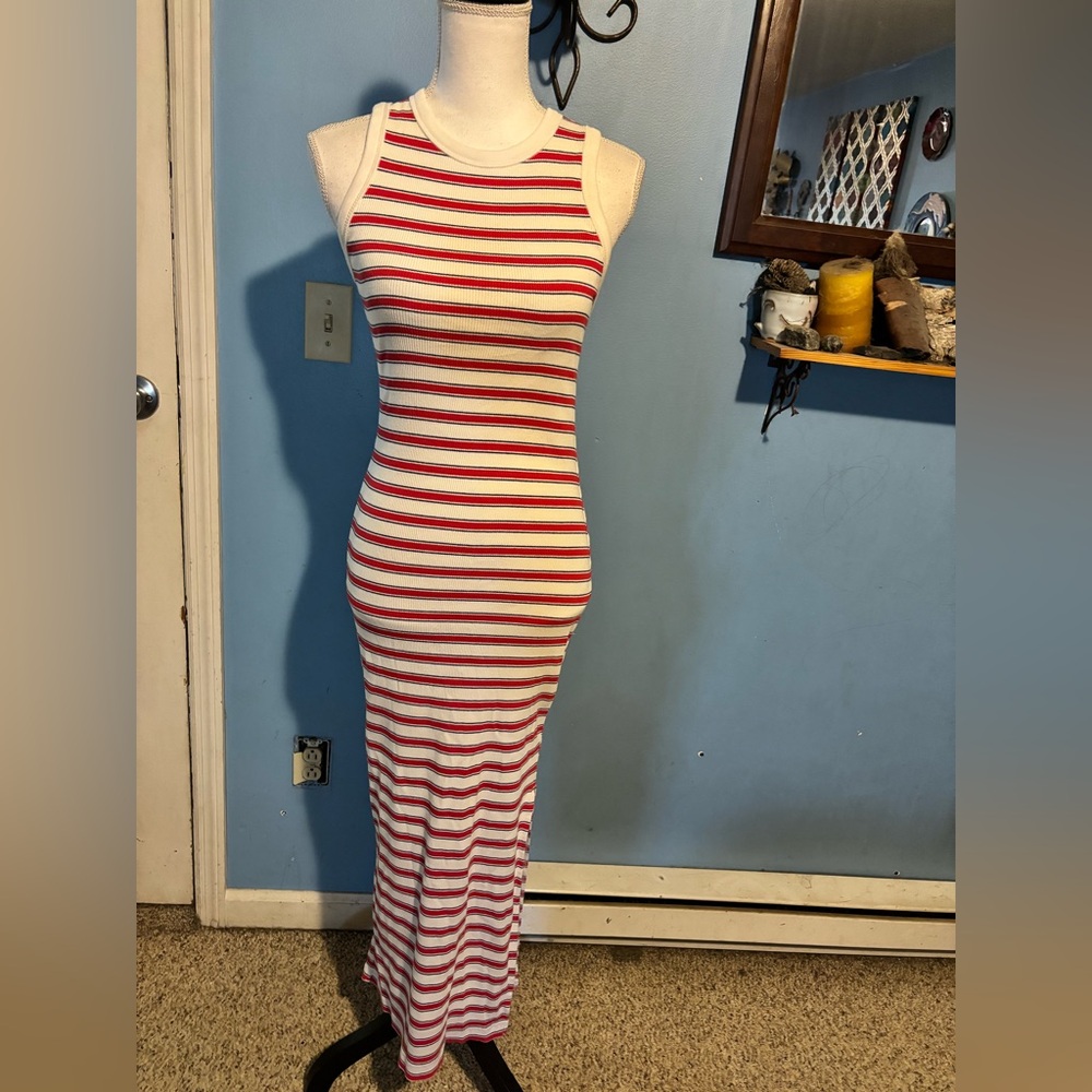 Universal Thread, Striped, Maxi, Tank Dress
